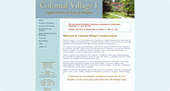Desktop Screenshot of colonialvillagei.com