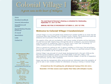 Tablet Screenshot of colonialvillagei.com